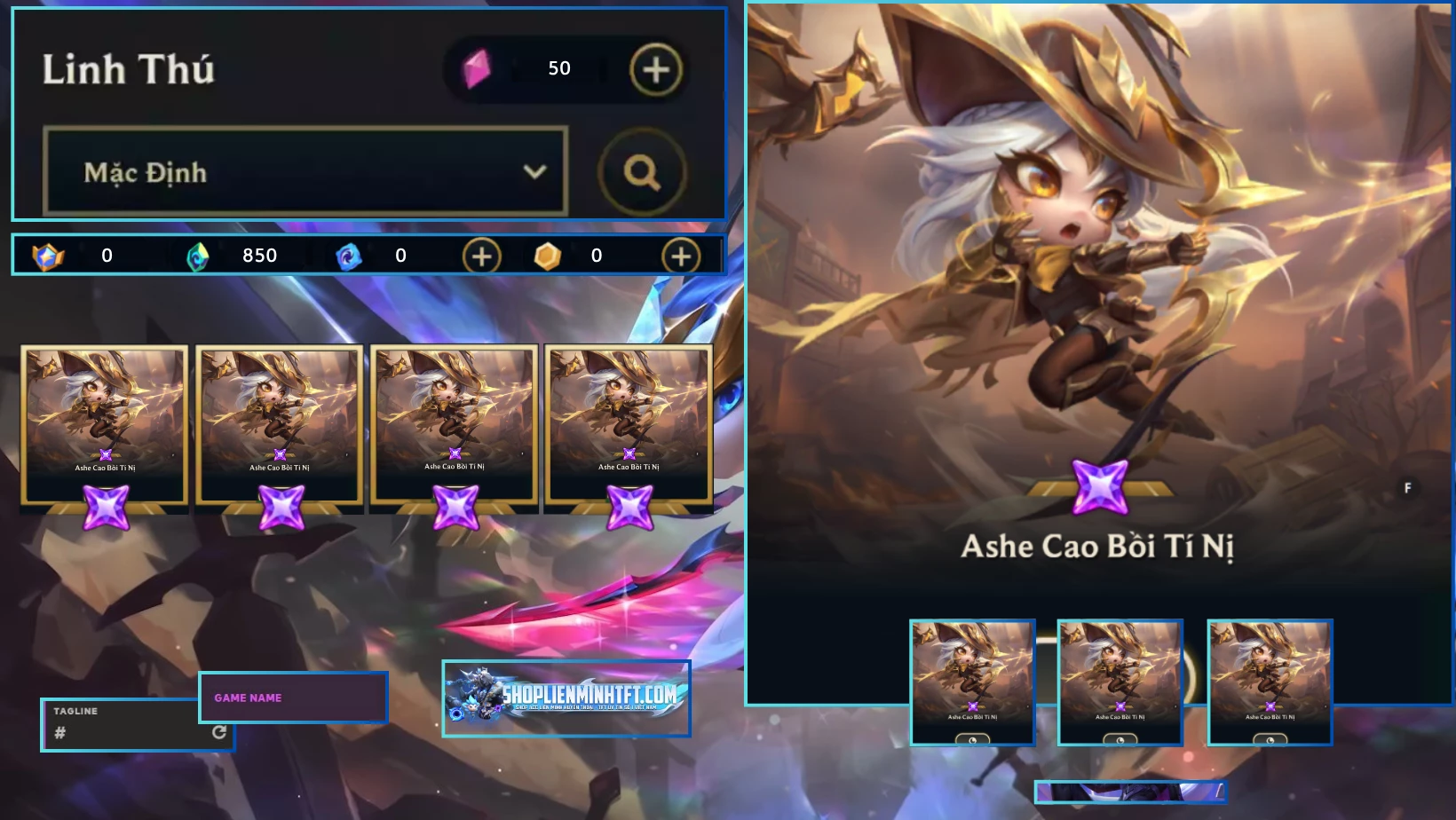 ASHE CAO BỒI TÍ NỊ CLONE
